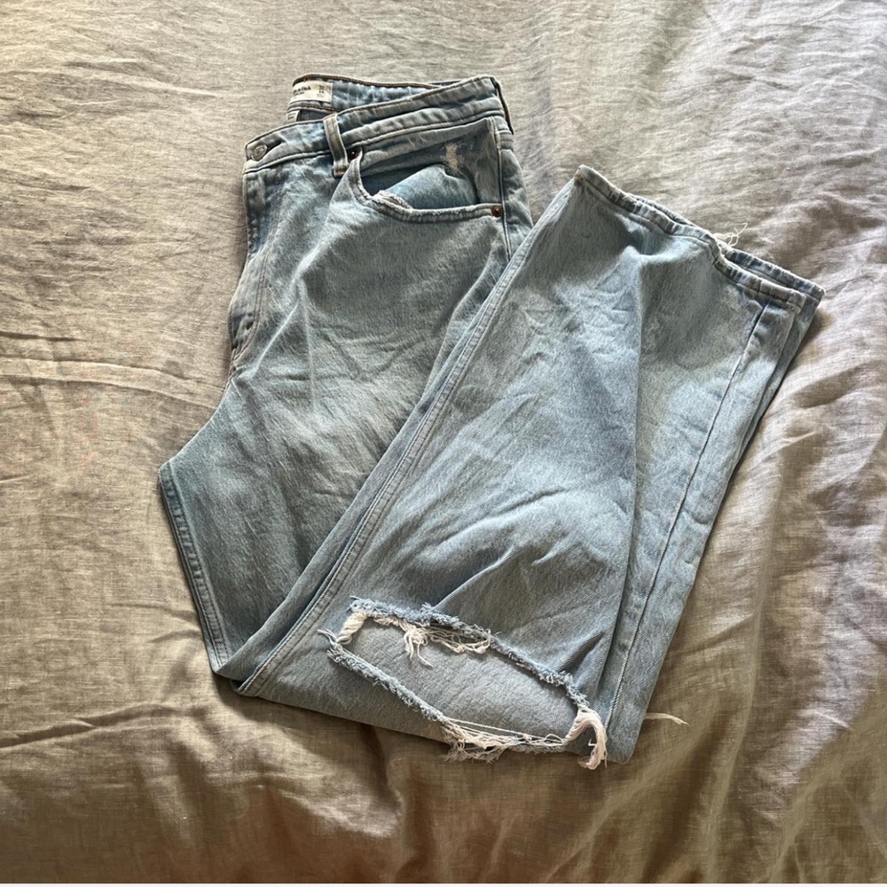 Abercrombie & Fitch Light Blue High Rise Jeans